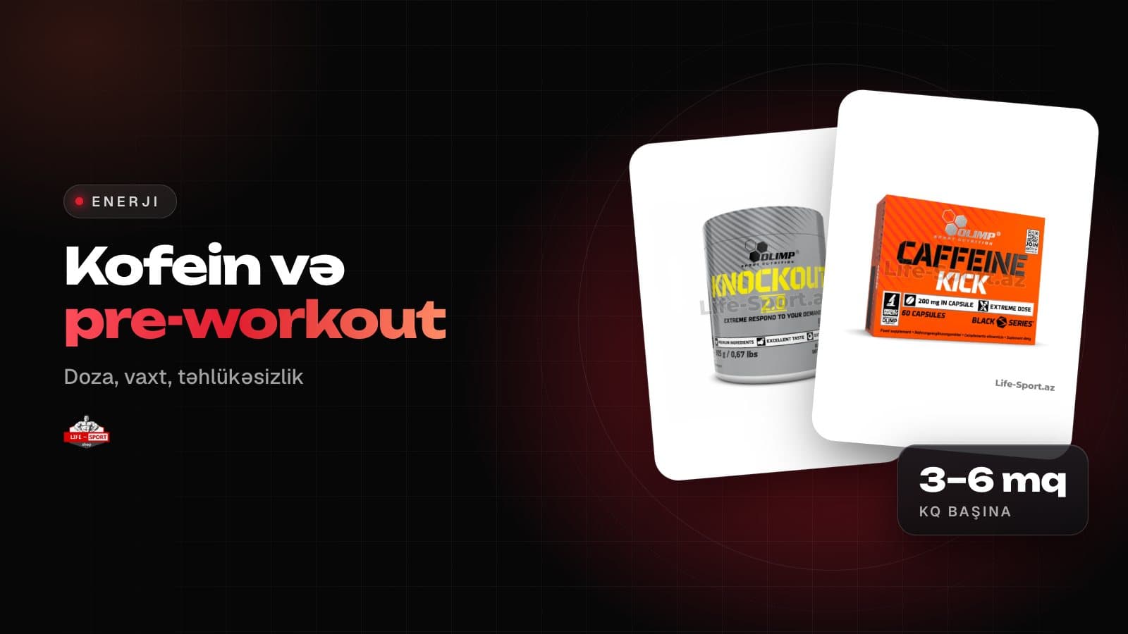 Kofein və pre-workout: nə qədər, nə vaxt və kimə lazım deyil?