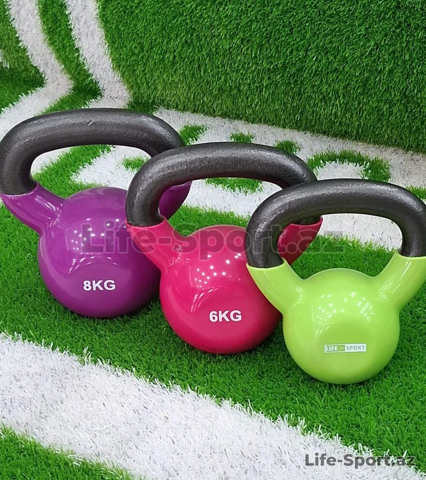 Vinil örtüklü Kettlebell / 4 kq