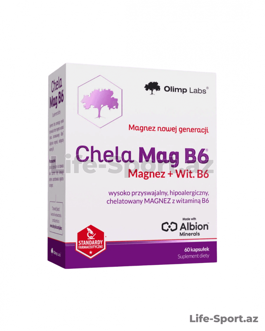 CHELA MAG B6 MAGNESIUM +VIT.B6, 60 KAPSUL — 2