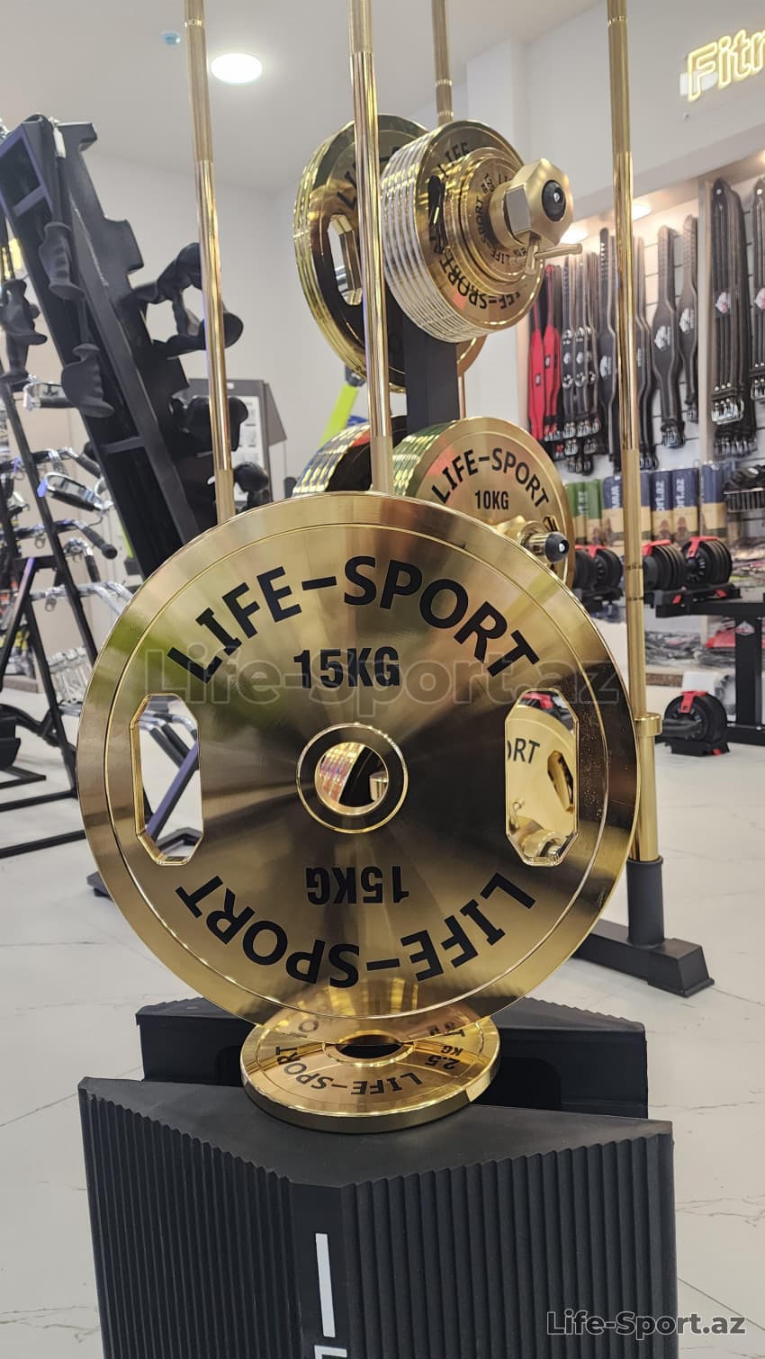 Life Sport Pro Bronze Coating Change Plate 15 kg — 2