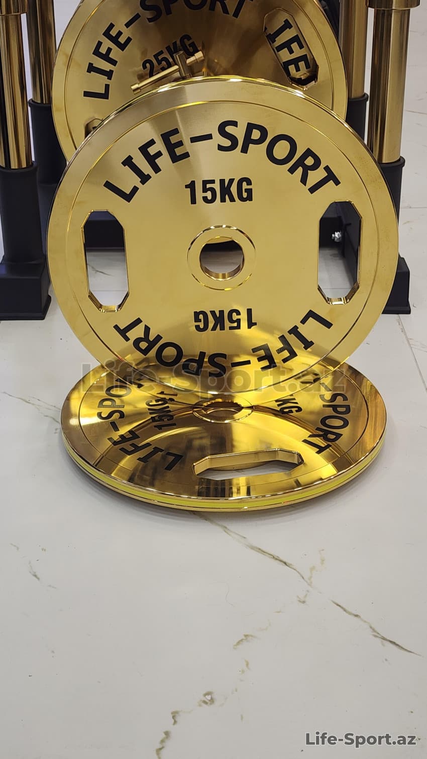 Life Sport Pro Bronze Coating Change Plate 15 kg — 1