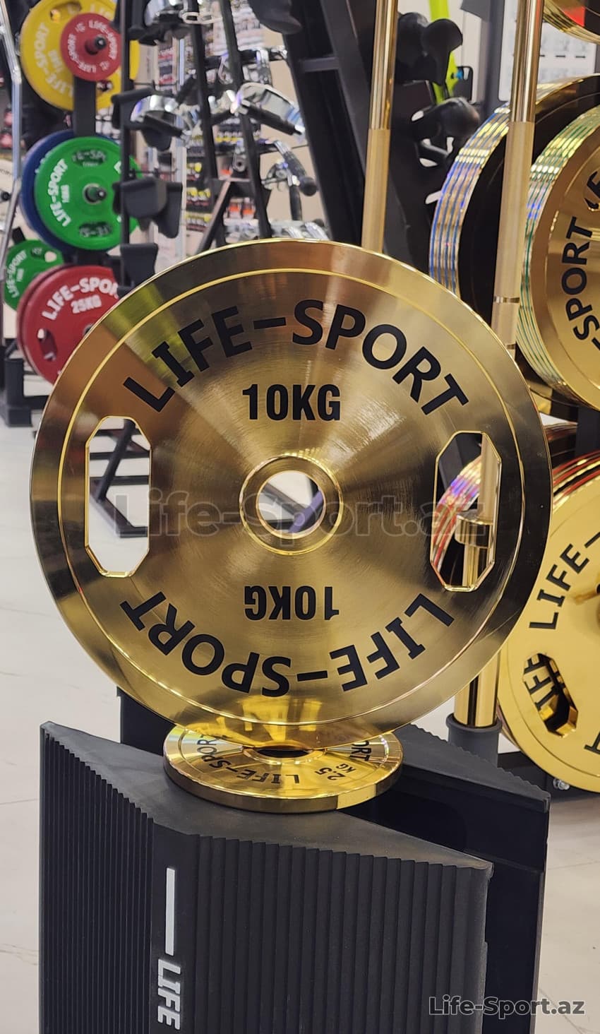 Life Sport Pro Bronze Coating Change Plate 10 kg — 2