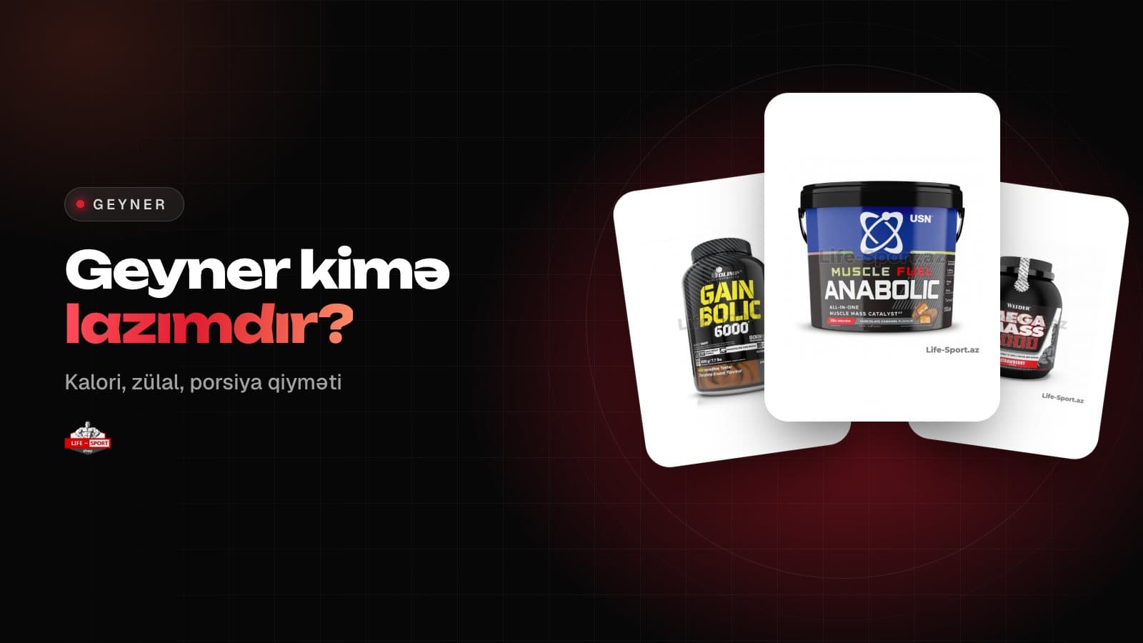Geyner (gainer) nədir, kimə lazımdır və necə içilir?