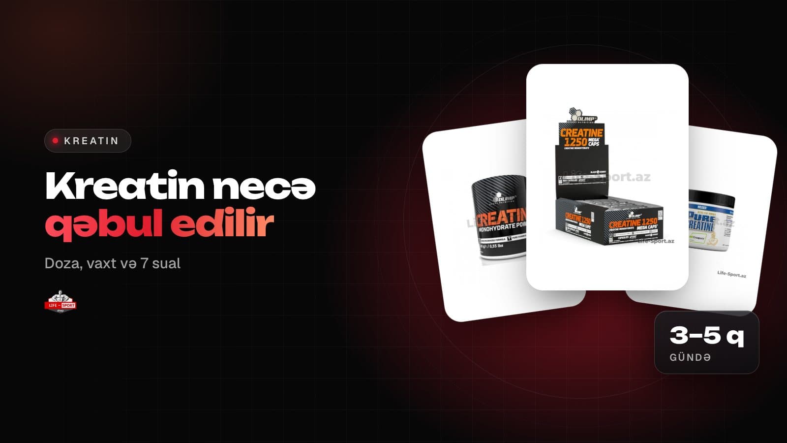 Kreatin necə qəbul edilir: doza, vaxt və ən çox verilən 7 sual