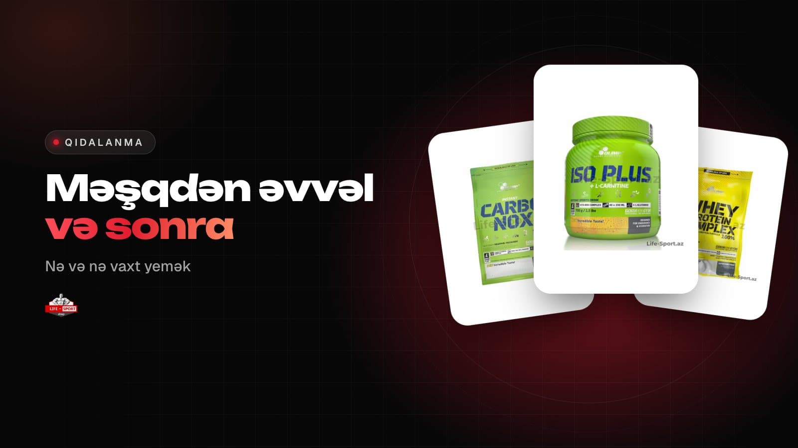Məşqdən əvvəl və sonra nə yemək lazımdır? Sadə qaydalar