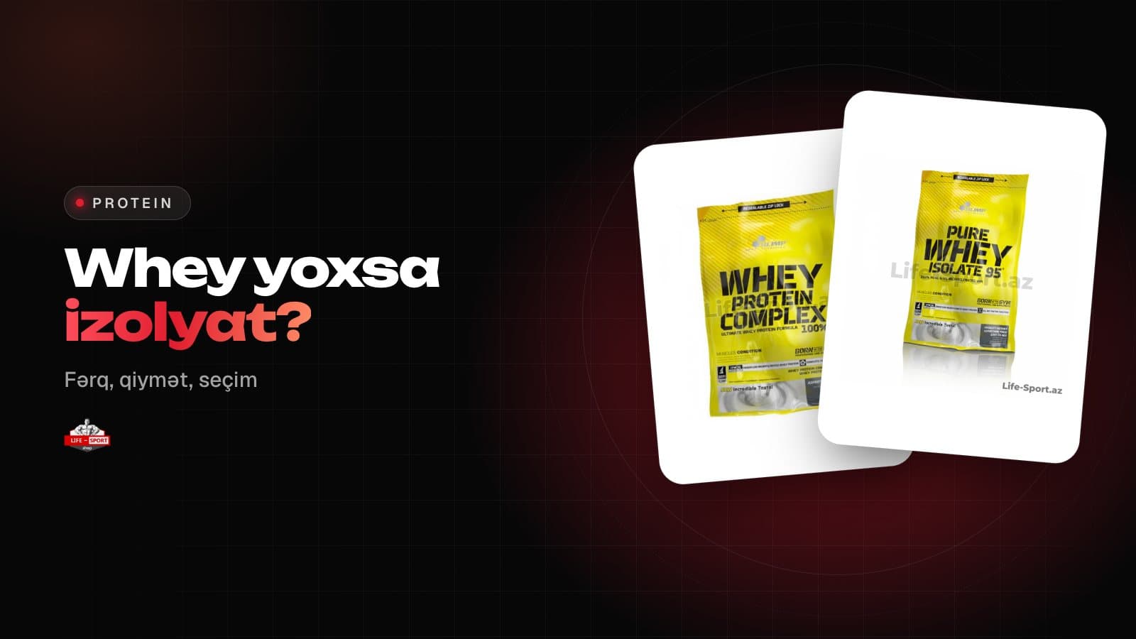 Whey protein və izolyat: fərqi nədir, hansını almalı?