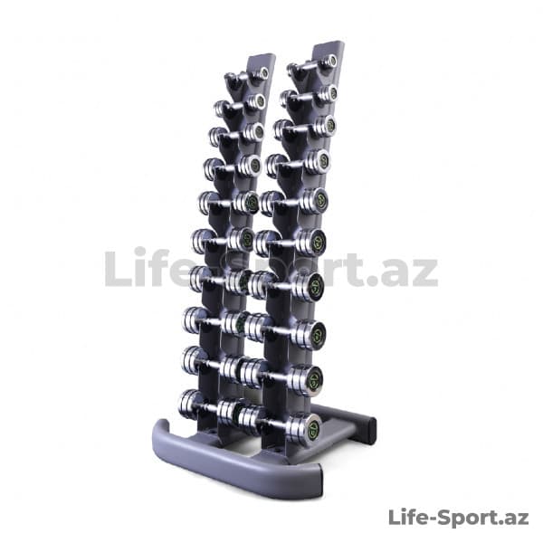 Life-Sport 10 Pairs Dumbbell Set with Rack (1kg-10kg)