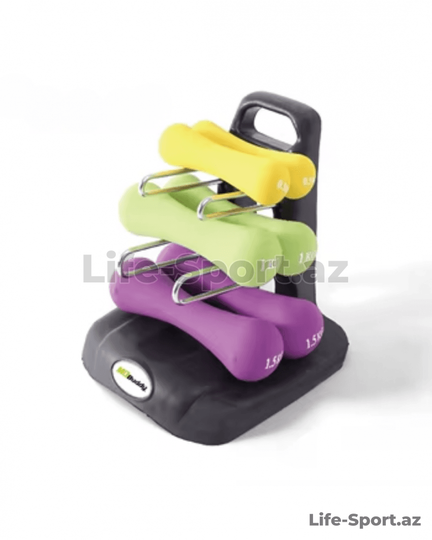 Life-Sport Neoprene/Vinyl Dumbbell set - 6kg