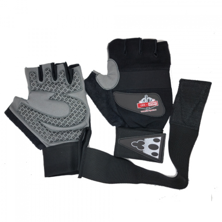 GLOVES AMMARA GREY PRINTED, BACK FORWAY + NEOPRENE WITH LONG STRAP