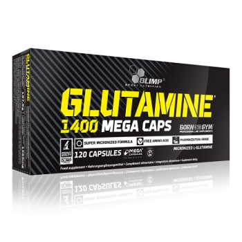 glutamine mega caps, 120 kapsul